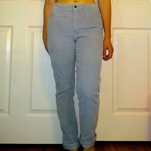 Light blue corduroy jeans